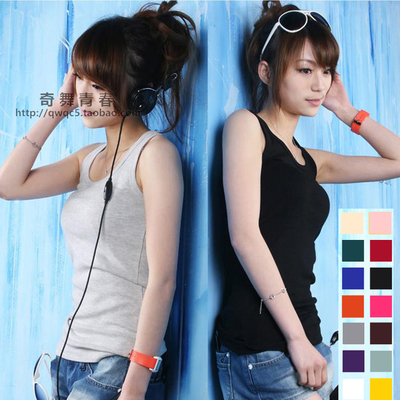 糖果纯棉工字背心工字背心