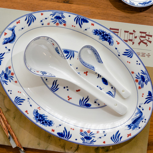 勺子家用骨瓷小调羹汤勺陶瓷