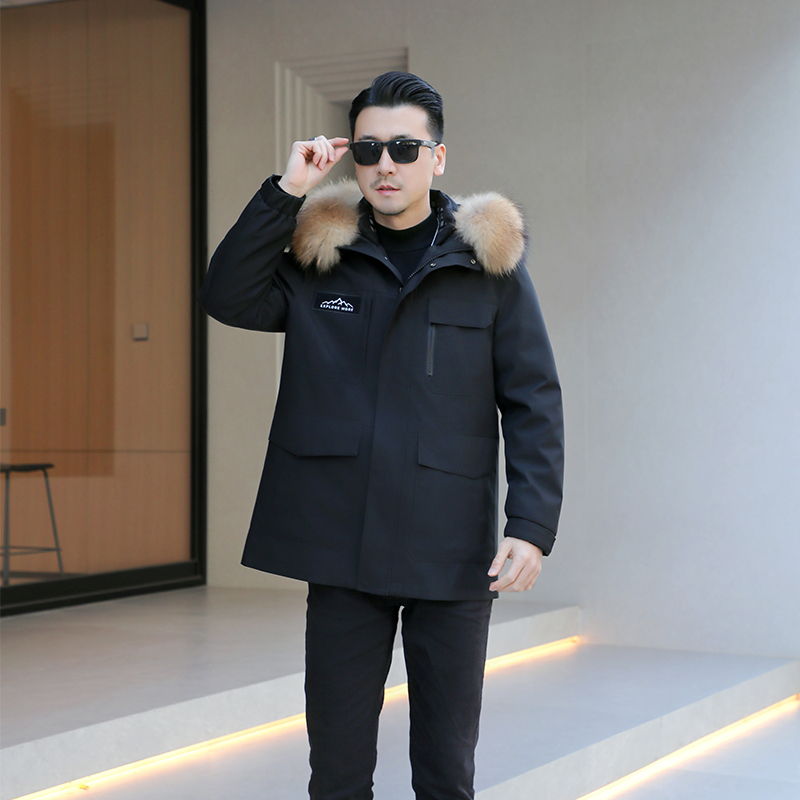 2025新款派克服兔毛青根貂内胆