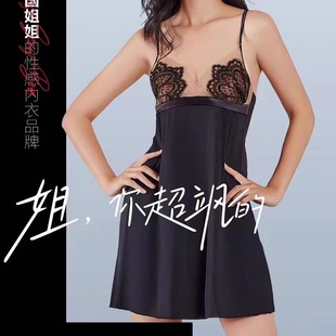丝绸冰丝仿真丝蕾丝 夏款 性感吊带睡裙女士睡衣夏季 女2025年新款