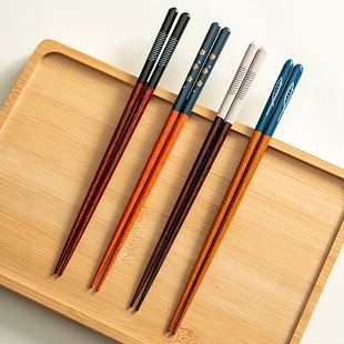 onlycook家用日式 木筷子洗碗机木质筷子耐高温餐具实木筷一人一筷