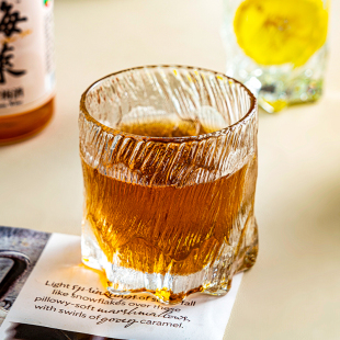onlycook水晶玻璃杯冰川杯啤酒杯调酒杯家用喝水杯子咖啡杯果汁杯
