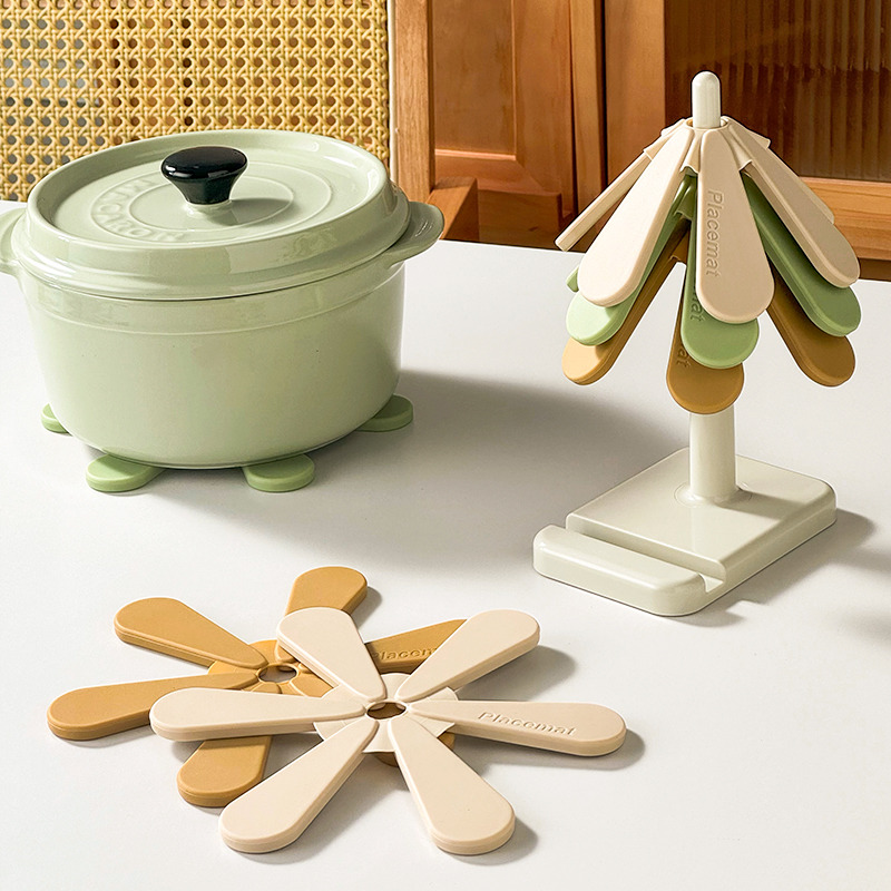 onlycook创意硅胶隔热垫餐桌防烫垫耐高温砂锅垫桌面杯垫碗盘垫子