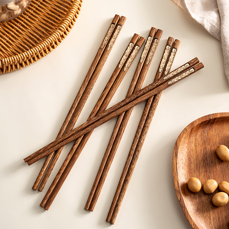 onlycook木质日式鸡翅木筷子