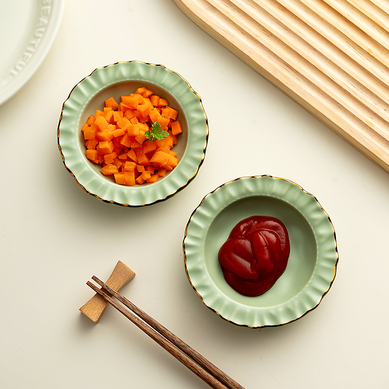 onlycook小清新调味碟陶瓷调料盘