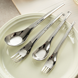 onlycook 宝勺宝宝儿童专用勺餐具勺子叉子食品级汤勺 316不锈钢元