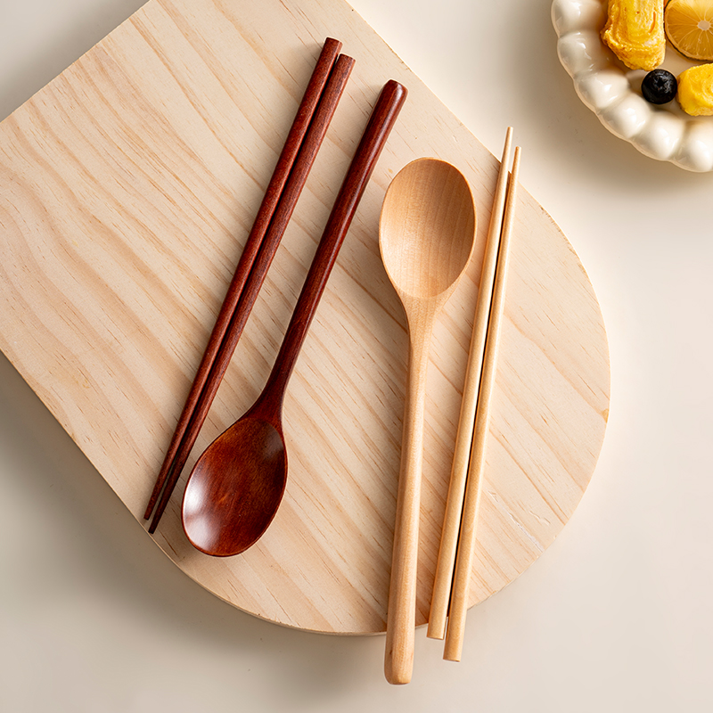 onlycook韩式荷木筷勺便携餐具