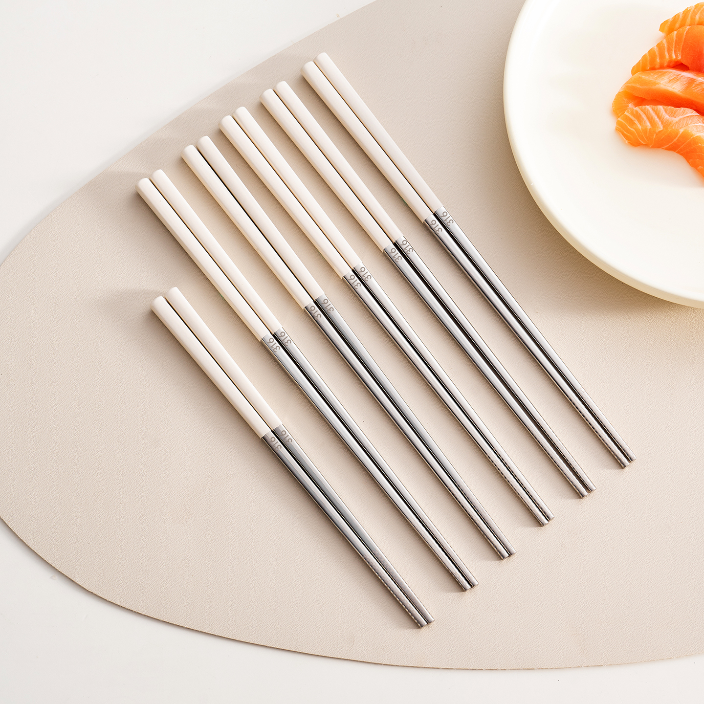 onlycook316不锈钢筷子家庭套装