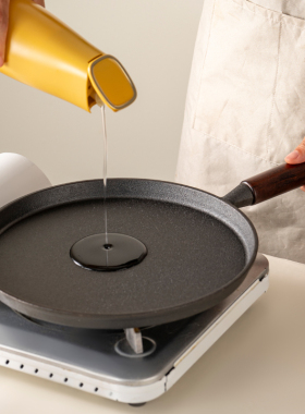 onlycook无涂层铸铁平底锅家用牛排煎锅煎饼专用煎蛋锅早餐锅煎盘