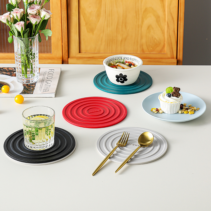 onlycook圆形硅胶餐桌垫隔热垫