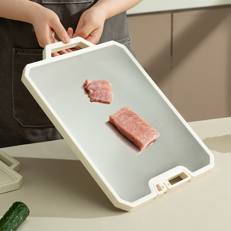 onlycook双面砧板不锈钢图片