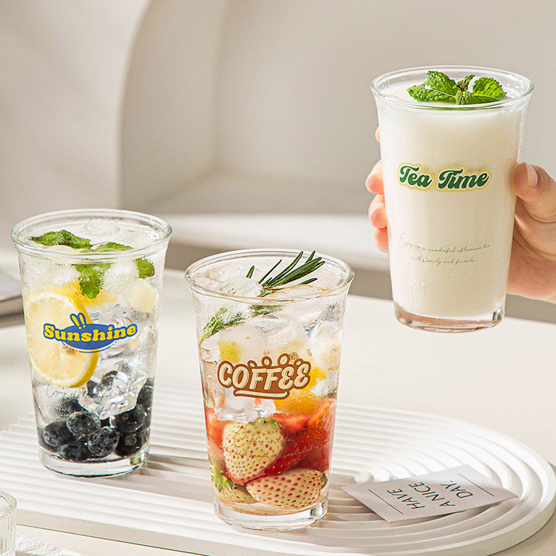 onlycook玻璃杯高颜值喝水杯子办公室咖啡杯ins风牛奶饮料果汁杯,餐饮具,玻璃杯,淘宝优惠券,粉丝福利购,淘宝优惠卷