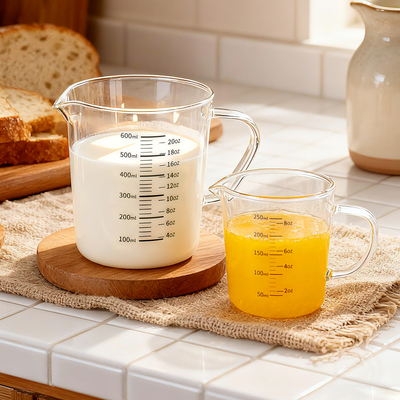 onlycook高硼硅玻璃量杯带刻度杯