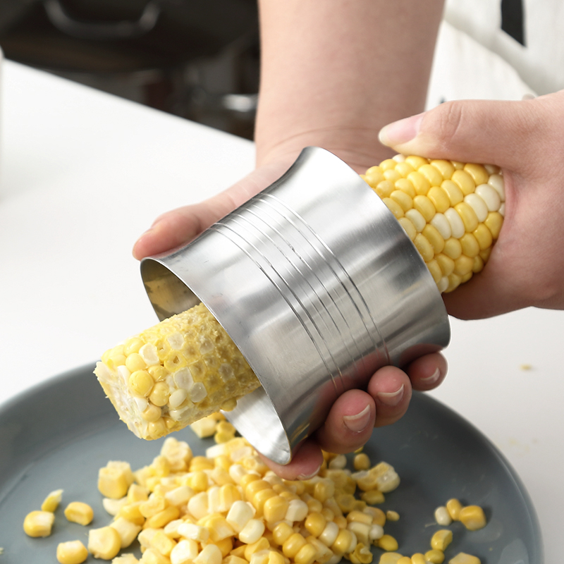 onlycook 304不锈钢玉米刨 剥玉米粒厨房小工具 快速脱粒器剥离器