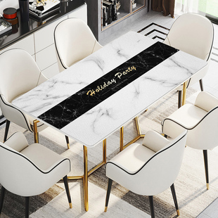 双层皮革桌垫PVC桌布防水防油免洗防烫厚餐桌垫 北欧长方形茶几垫