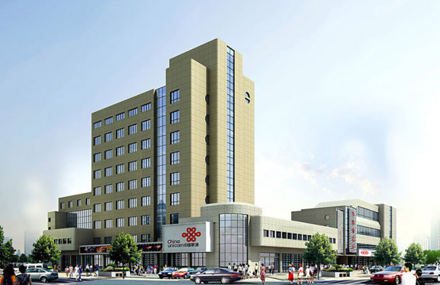 宾馆建筑外观设计案例效果图 建筑效果图 欧式建筑 欧式宾馆