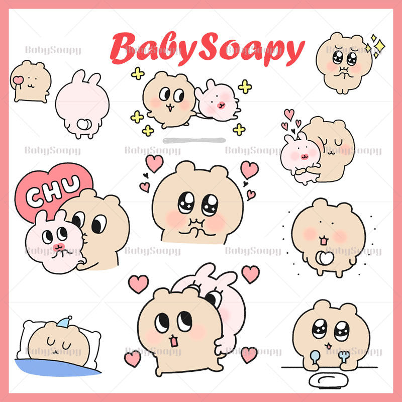 BabySoapy小熊兔子Ka设计素材/源文件
