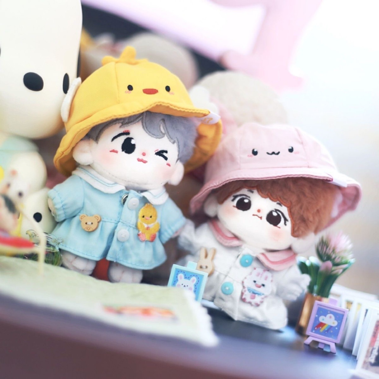 10cm/15cm/20cm/40cm娃衣十厘米棉花娃娃无属性春日幼稚园套包邮