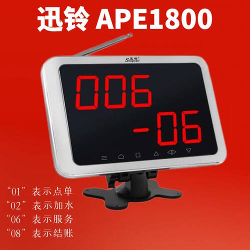 APE1200无线呼叫器按铃接收主机