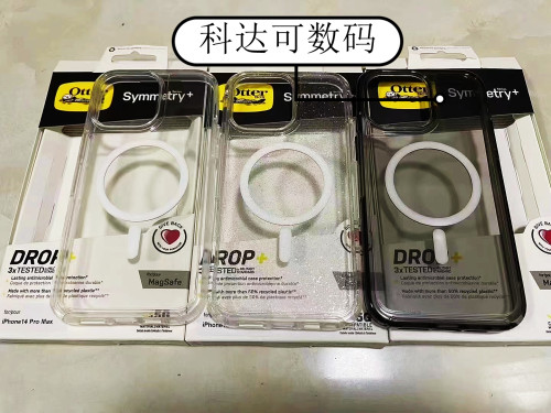 otterbox适用苹果iphone16/15/14/13/12promax防摔手机壳透明MagSafe磁吸16/15/14plus减震硅胶保护套