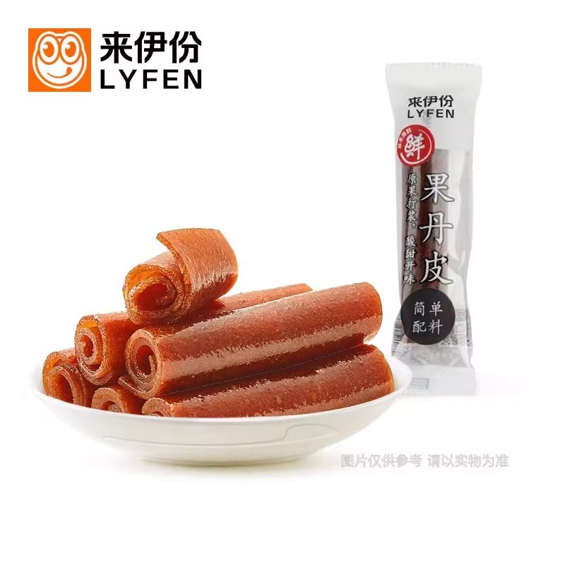 来伊份果丹皮500g山楂卷果脯蜜饯山楂条怀旧休闲零食小包装来一份