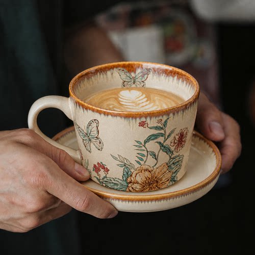 【秒杀立减】复古窑变陶瓷咖啡杯