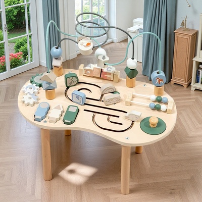 蒙氏木质玩具婴幼儿串珠套装