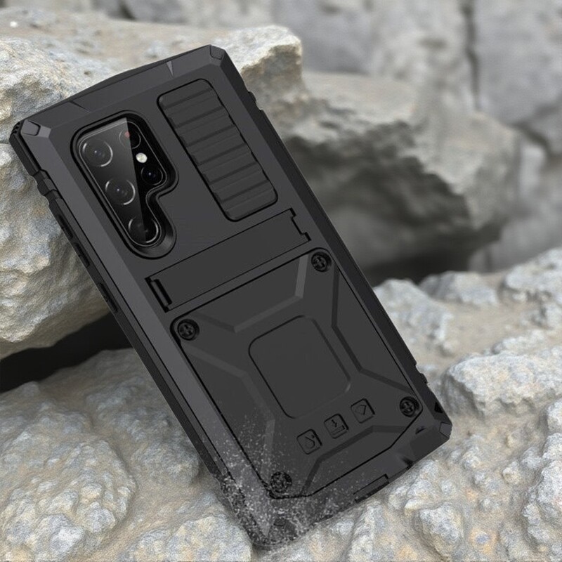 适用三星s25ultra手机壳s24镜头全包防摔个性金属硅胶简约新款s23+保护壳三防带支架玻璃s22ultra潮牌男女款