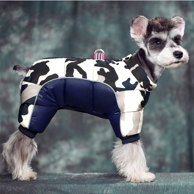 小狗冬天衣服加厚保暖牵引绳套装