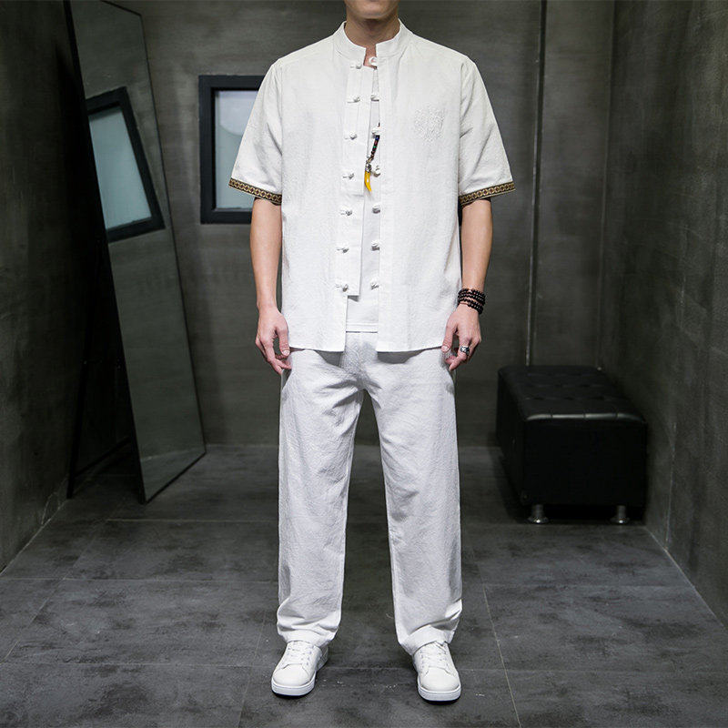 云南穿搭套装男少数民族传统服饰