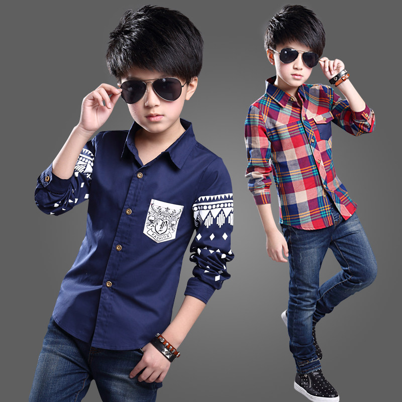 Chemise garcon à manche longue - Ref 2079450 Image 1