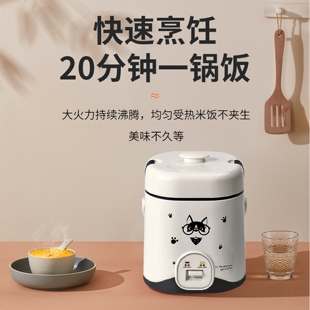飞派1.2L迷你电饭煲1-2人家用一能煮粥煮饭小电饭锅人食宿舍多功