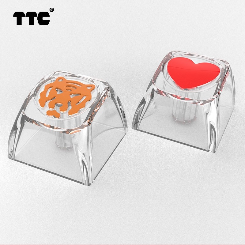 TTC HIGH TRANSPARENCY KEYCAP PERSONALIZED KEYCAP HEART ZODIAC TIGER [SUPPLEMENTARY EXPRESS FEE]
