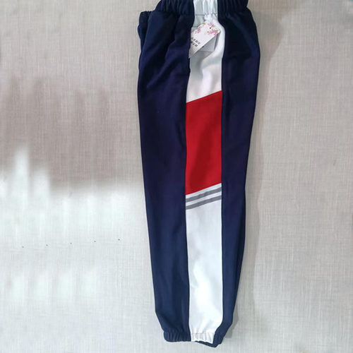 校园校服四季藏青色大码舒适运动团体男女纯棉校裤拼7厘米宽条裤