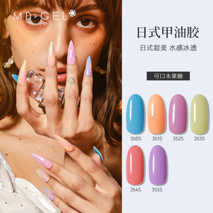 350~355S北村亮老师日式美甲店专用日本彩色甲油胶罐装MD光疗胶