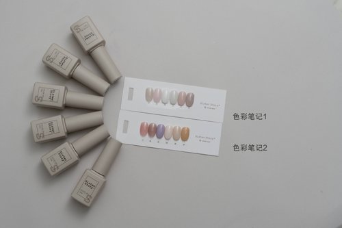 美甲甲油胶 2023瓶装胶色彩笔记系列12色 sister story 新手推荐