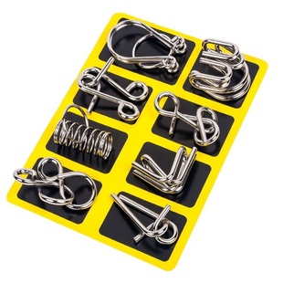 Chinese Classic Metal Crafts Bra Puzzles Pack Sets Ring