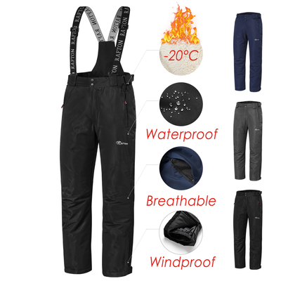 Men Winter New Outdoor Wateroroof Snow Ski Hiking Pants Trou