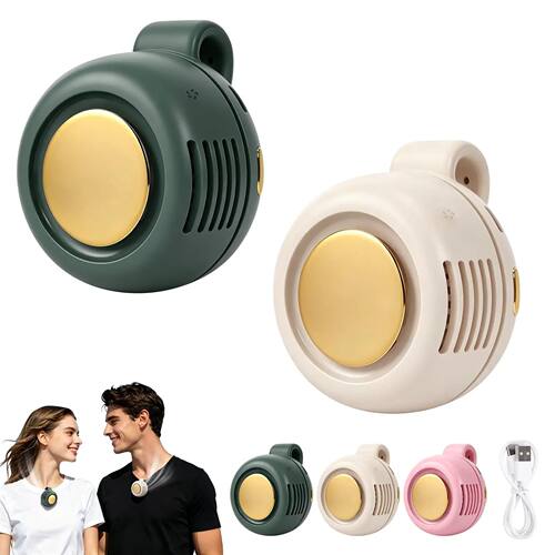 Hands Free  Bladeless Fan Portable Clip on Waist Shirt Silen