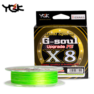 YGK G-SOUL X8 Upgrade Braid Fishing Line Super Strong 8 Stra