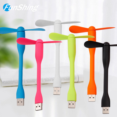 USB Fan Flexible Portable Mini Fan USB LED Night Light Lamp