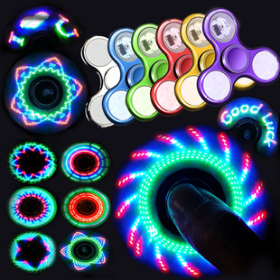 LED Changes Colors Spinner Fidget Light Creative Luminous