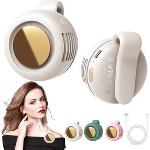 Portable Silent Bladeless Electric Fan,Small fan Clip on Sh