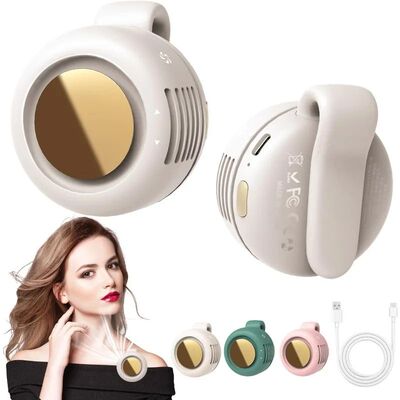 Portable Silent  Bladeless Electric Fan,Small fan Clip on Sh