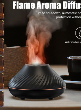 Flame Aroma Diffuser Air Humidifier Home Ultrasonic Mist Mak