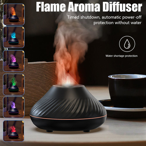 Flame Aroma Diffuser Air Humidifier Home Ultrasonic Mist Mak