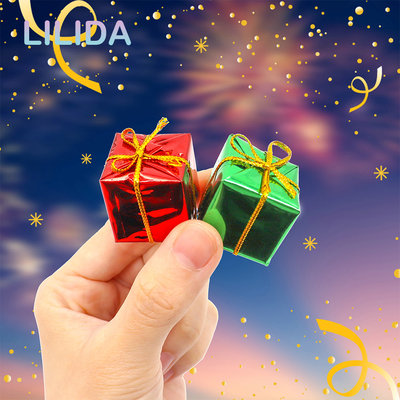 24pcs Mini Christmas Ornaments Handwork Gift Box Xmas Tree A