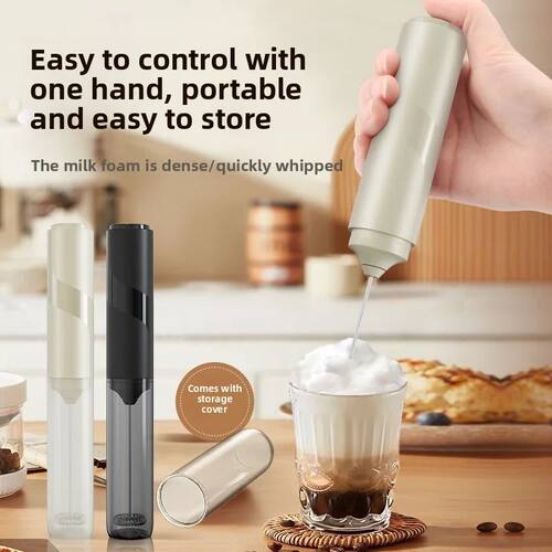 Wireless Electric Milk Mixer Battery AA Size Handheld Frothe