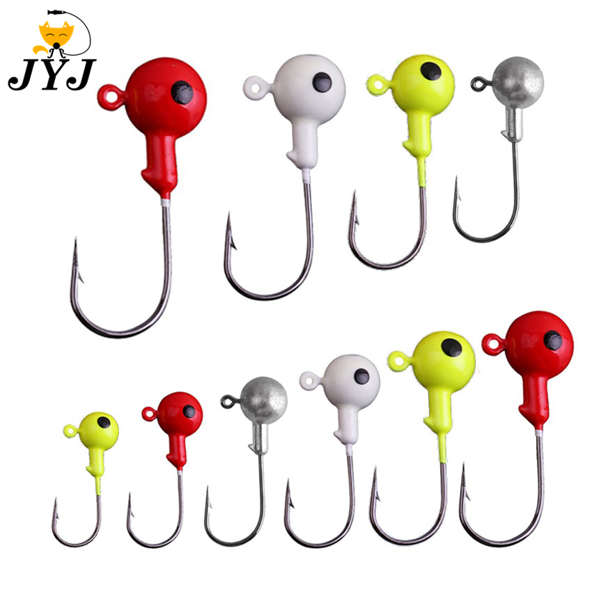 10pcs Jig Head Hook 3.5g 5g 7g 10g 12g 14g 18g Fishing Hook
