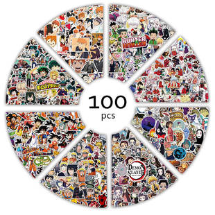 Anime Varied Stickers Attack 100pcs Spirited Titan Away